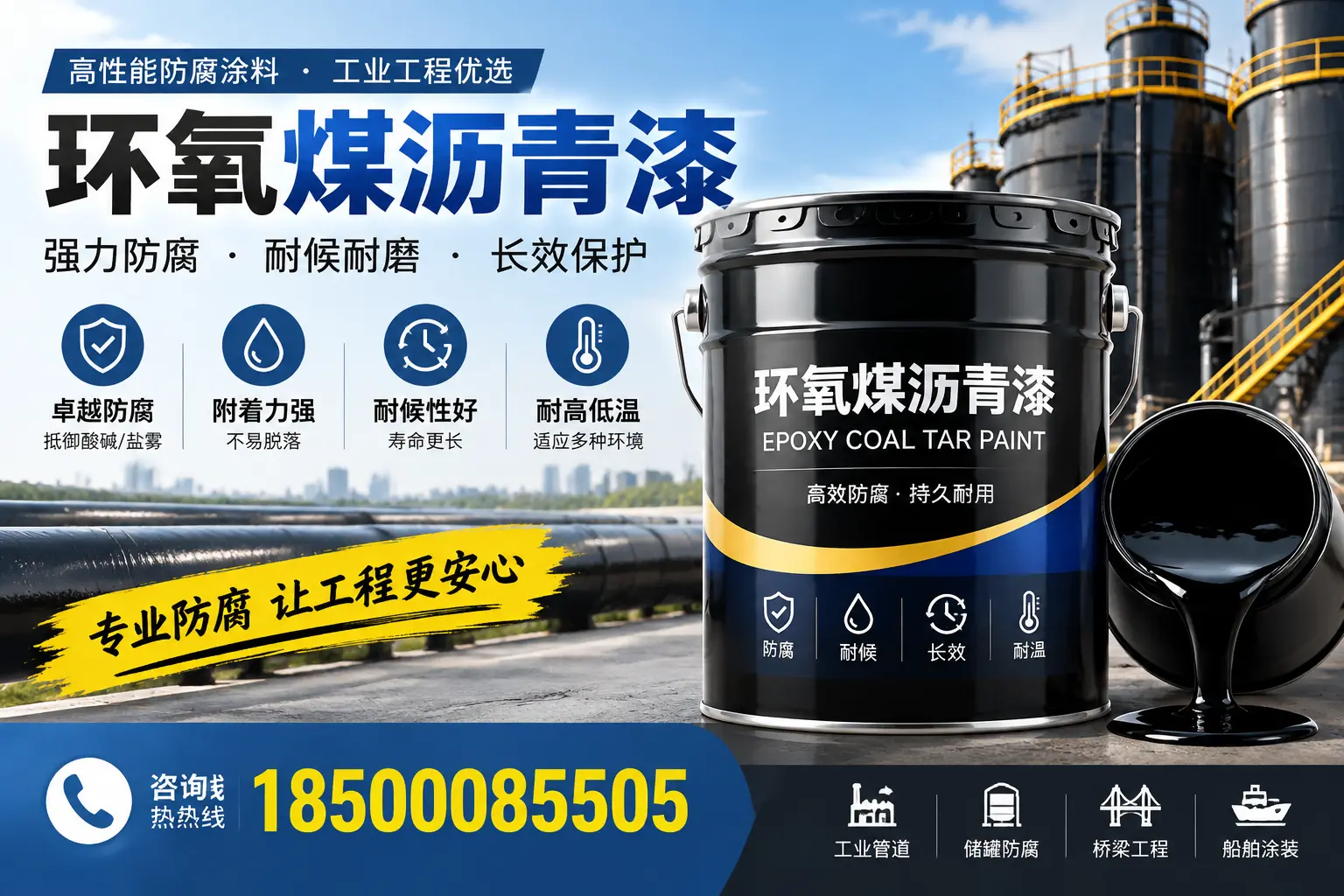 环氧煤沥青漆的施工方法与注意事项，确保在安远顺利完成
